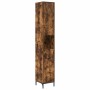 Juego de muebles de baño Roble ahumado Madera Compuesta, Metal
