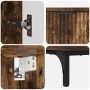 Juego de muebles de baño Roble ahumado Madera Compuesta, Metal