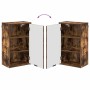 Juego de muebles de baño Roble ahumado Madera Compuesta, Metal