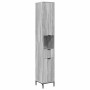 Juego de muebles de baño Gris Sonoma Madera Compuesta, Metal