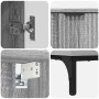 Juego de muebles de baño Gris Sonoma Madera Compuesta, Metal