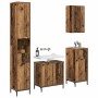Juego de muebles de baño Madera Vieja Madera Compuesta, Metal