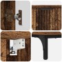 Juego de muebles de baño Madera Vieja Madera Compuesta, Metal