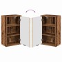 Juego de muebles de baño Madera Vieja Madera Compuesta, Metal