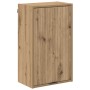 Juego de muebles de baño con cajón con puerta Roble artesanal