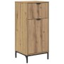 Juego de muebles de baño con cajón con puerta Roble artesanal