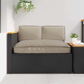 Juego de cojines de paleta 3 pcs Taupé 120 x 80 x 12 cm Juego de cojines de paleta 3 pcs Taupé 120 x 80 x 12 cm