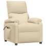 Sillón de masaje eléctrico tela color crema de vidaXL, Sillones de masaje eléctricos - Ref: Foro24-3073826, Precio: 248,23 €,...