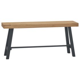 Banco de madera maciza de teca 110 cm