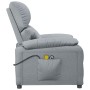 Sillón de masaje eléctrico tela gris claro de vidaXL, Sillones de masaje eléctricos - Ref: Foro24-3073827, Precio: 270,10 €