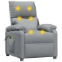 Elektrischer Massagesessel aus hellgrauem Stoff von vidaXL, Elektrische Massagesessel - Ref: Foro24-3073827, Preis: 245,41 €,...