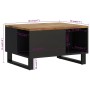 Mesa de centro de madera maciza mango 60x50x35 cm