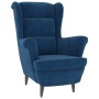 Blauer Samtsessel von vidaXL, Sessel - Ref: Foro24-324058, Preis: 204,26 €, Rabatt: %