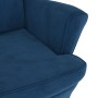 Blauer Samtsessel von vidaXL, Sessel - Ref: Foro24-324058, Preis: 204,26 €, Rabatt: %