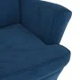 Blue velvet armchair by vidaXL, Armchairs - Ref: Foro24-324058, Price: 204,80 €, Discount: %