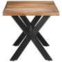 Acacia wood dining table with honey finish 160x80x75 cm by vidaXL, Kitchen and dining tables - Ref: Foro24-321547, Price: 333...
