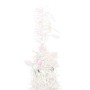 Árbol de Navidad artificial desplegable 100 LED blanco 150 cm