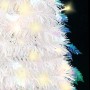 Árbol de Navidad artificial desplegable 200 LED blanco 210 cm