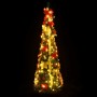Árbol de Navidad artificial desplegable 100 LED verde 150 cm