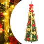 Árbol de Navidad artificial desplegable 150 LED verde 180 cm