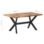 Akazienholz Esstisch Honig Finish 160x80x75 cm von vidaXL, Küchen- und Esstische - Ref: Foro24-321547, Preis: 333,05 €, Rabat...