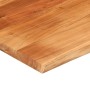 Tablero rectangular madera de acacia borde vivo 90x80x3,8 cm