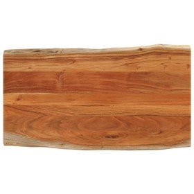 Tablero de mesa rectangular borde natural acacia 120x60x2,5 cm