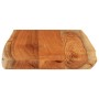 Tablero de mesa rectangular borde natural acacia 70x40x3,8 cm