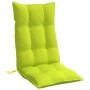Cojines de silla respaldo alto 2 uds tela Oxford verde brillo