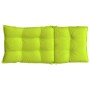 Cojines de silla respaldo alto 2 uds tela Oxford verde brillo