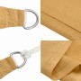 Toldo de vela rectangular HDPE arena 160 g/m² 4x5 m en Sombrillas | Comprar online en Foro24