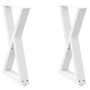 Patas para mesa de comedor (2 unidades), color blanco, 50 x