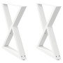 Patas para mesa de comedor (2 unidades), color blanco, 70 x