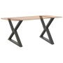 Patas para mesa de comedor (2 unidades), antracita, 90 x