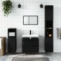 Armario de baño madera contrachapada negro 65x33x60 cm de vidaXL, Tocadores de baño - Ref: Foro24-831605, Precio: 64,72 €, De...