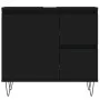 Armario de baño madera contrachapada negro 65x33x60 cm de vidaXL, Tocadores de baño - Ref: Foro24-831605, Precio: 64,72 €, De...