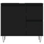 Black plywood bathroom cabinet 65x33x60 cm by vidaXL, bathroom vanities - Ref: Foro24-831605, Price: 65,73 €, Discount: %