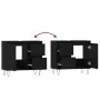 Armario de baño madera contrachapada negro 65x33x60 cm de vidaXL, Tocadores de baño - Ref: Foro24-831605, Precio: 64,72 €, De...