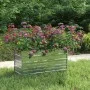 Blumenbeet aus silberverzinktem Stahl, 100 x 40 x 45 cm von vidaXL, Töpfe und Pflanzgefäße - Ref: Foro24-316897, Preis: 31,62...