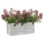 Blumenbeet aus silberverzinktem Stahl, 100 x 40 x 45 cm von vidaXL, Töpfe und Pflanzgefäße - Ref: Foro24-316897, Preis: 30,92...