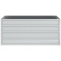 Arriate de acero galvanizado plateado 100x40x45 cm de vidaXL, Maceteros y jardineras - Ref: Foro24-316897, Precio: 29,80 €, D...