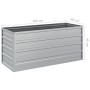 Blumenbeet aus silberverzinktem Stahl, 100 x 40 x 45 cm von vidaXL, Töpfe und Pflanzgefäße - Ref: Foro24-316897, Preis: 30,92...
