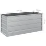 Blumenbeet aus silberverzinktem Stahl, 100 x 40 x 45 cm von vidaXL, Töpfe und Pflanzgefäße - Ref: Foro24-316897, Preis: 31,62...