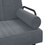 L-förmiges Schlafsofa aus dunkelgrauem Samt, 260 x 140 x 70 cm von vidaXL, Sofas - Ref: Foro24-3157243, Preis: 474,76 €, Raba...