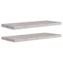 Schwebendes Wandregal 2 Stück MDF betongrau 80x23,5x3,8 cm von vidaXL, Regale und Regale - Ref: Foro24-326601, Preis: 38,31 €...