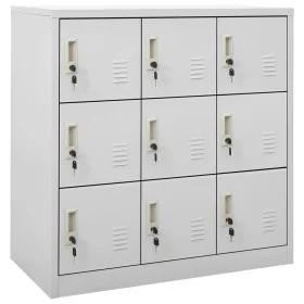 Light gray steel locker cabinet 90x45x92.5 cm by vidaXL, Lockers and storage cabinets - Ref: Foro24-336440, Price: 194,93 €, ...