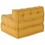 Puf modular de tela amarillo 70x70x54