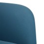 Sofá Loveseat Terciopelo Azul 109 cm