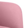 Sofá Loveseat terciopelo rosa 109 cm