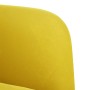 Sofá Loveseat terciopelo amarillo 109 cm